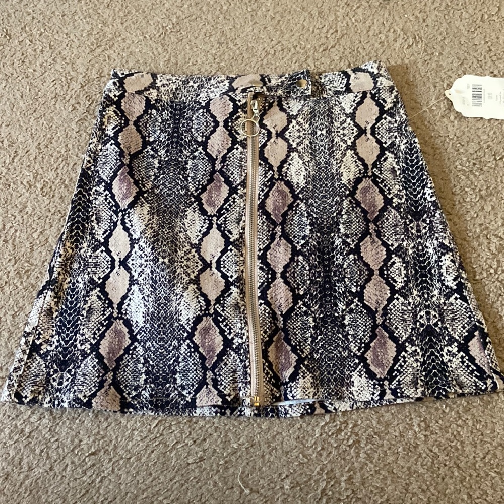 Altar’d state snake skin skirt
